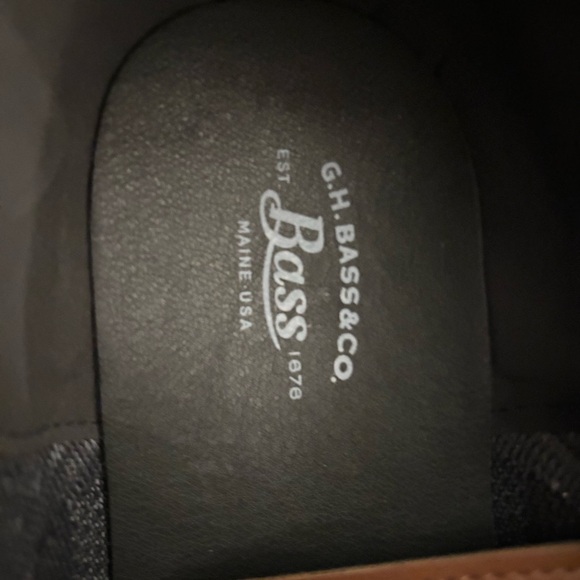 GH Bass &Co Gray Knit Sneakers with Tan Accents  new. - Picture 2 of 5